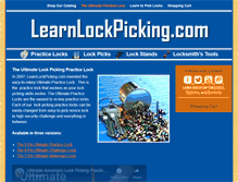 Tablet Screenshot of learnlockpicking.com